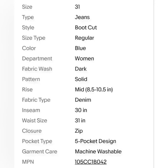 NEW NWT Women's ESPIRT edc DENIM & DRY GOODS Stretchy Bootcut Jeans $60 - Picture 12 of 12